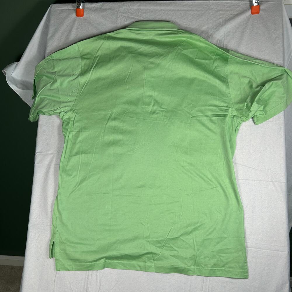 Peter Millar Men's Large Green Golf Polo Shirt - Crown Sport Summer Performance - Picture 5 of 9